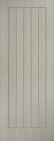 LIGHT GREY LAMINATE COTTAGE FD30 INTERNAL FIRE DOOR