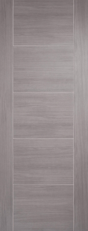 Vertical wooden panel with a gray finish
