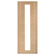 INTERNAL OAK PREFINISHED FARNHAM WITH CLEAR GLASS INTERNAL DOOR
