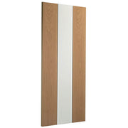 INTERNAL WHITE/OAK PREFINISHED PESCARA WITH OBSCURE GLASS INTERNAL DOOR