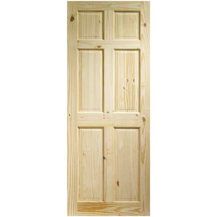 INTERNAL KNOTTY PINE COLONIAL 6 PANEL INTERNAL DOOR