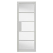 METRO WHITE GLAZED CLEAR GLASS INTERNAL DOOR