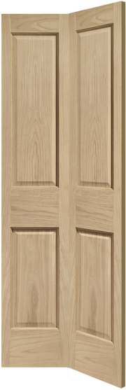 INTERNAL OAK VICTORIAN 4 PANEL BI-FOLD DOOR