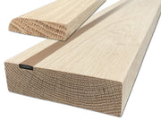 INTERNAL OAK FIRE DOOR LINING SET 6 PIECES WITH INTUMESCENT STRIP