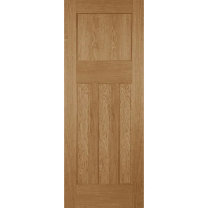 Wooden door with a simple design on a white background