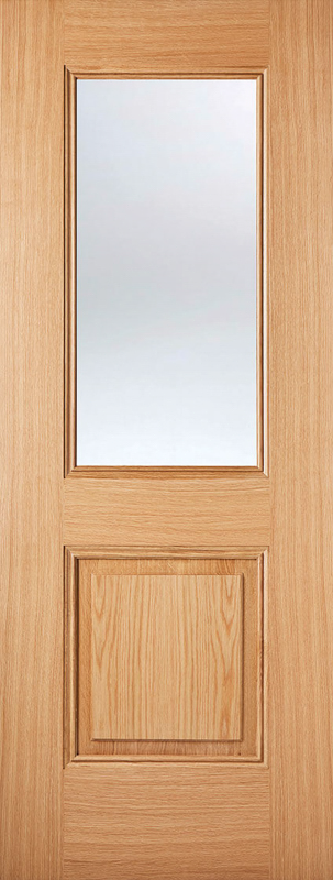 Oak Arnhem Glazed 1L Prefinished Internal Door