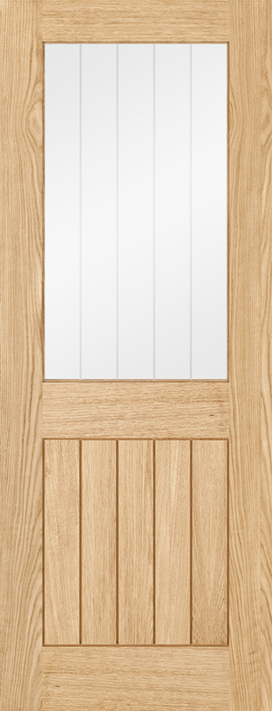 Oak Belize Glazed 1L Prefinished Internal Door
