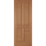 Wooden door with a simple design on a white background