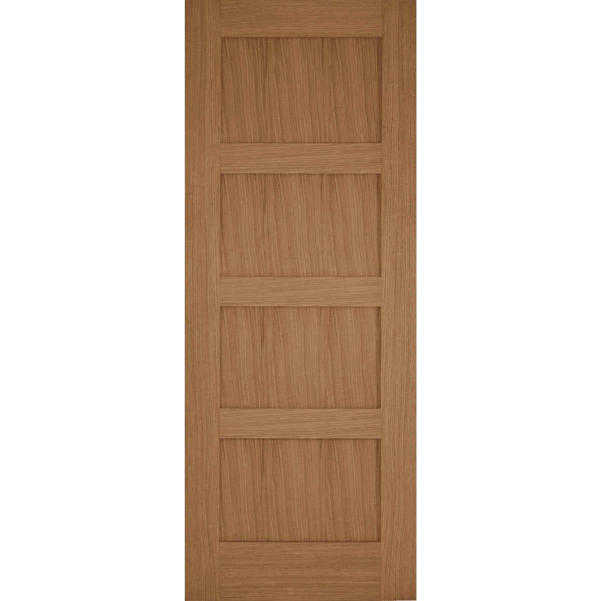 Wooden door with a simple design on a white background