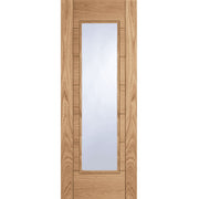 OAK CORSICA 1 LIGHT CLEAR GLAZED PREFINISHED INTERNAL DOOR