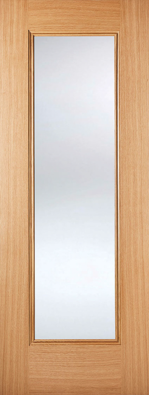 Oak Eindhoven Glazed 1L Prefinished Internal Door