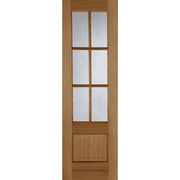 OAK HAMPSTEAD 6 LIGHT CLEAR GLAZED PREFINISHED INTERNAL DOOR
