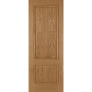 OAK IRIS 2 PANEL RAISED MOULD UNFINISHED INTERNAL FIRE DOOR
