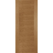 Wooden door panel with a light brown finish on a white background