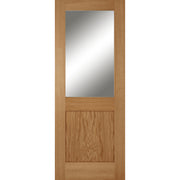 OAK MARLBOROUGH 1 PANEL 1 LIGHT CLEAR GLAZED UNFINISHED INTERNAL DOOR