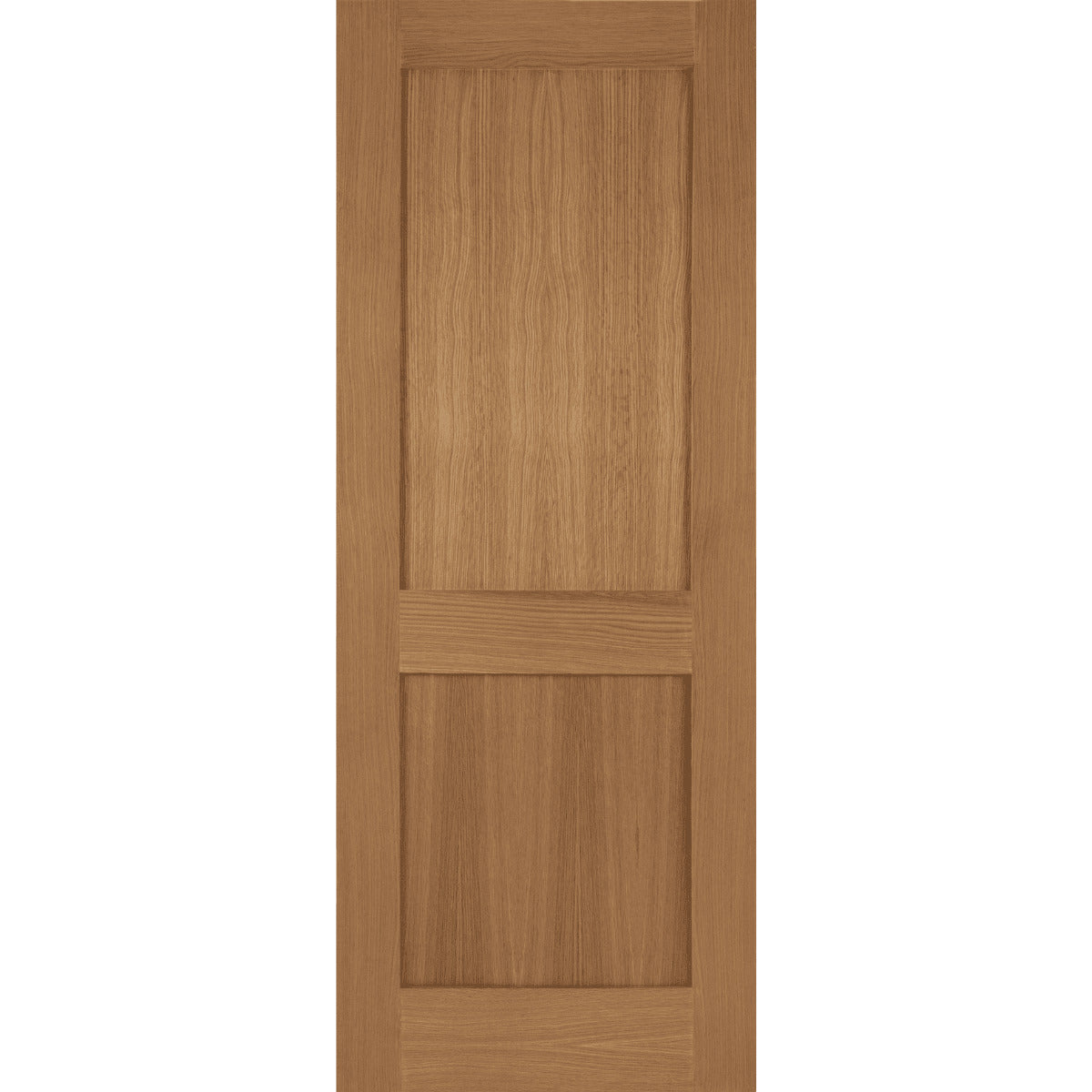 Wooden door with a simple design on a white background