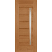 OAK OSLO CLEAR GLASS UNFINISHED EXTERNAL DOOR