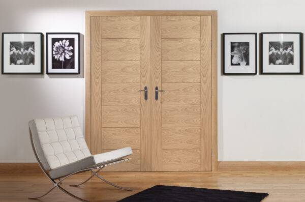 PALERMO INTERNAL OAK REBATED DOOR PAIR