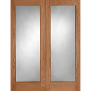 OAK PATTERN 20 DOUBLE GLAZED REBATED PAIR EXTERNAL DOOR