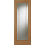 OAK SALISBURY 3 LIGHT CLEAR GLAZED UNFINISHED INTERNAL DOOR