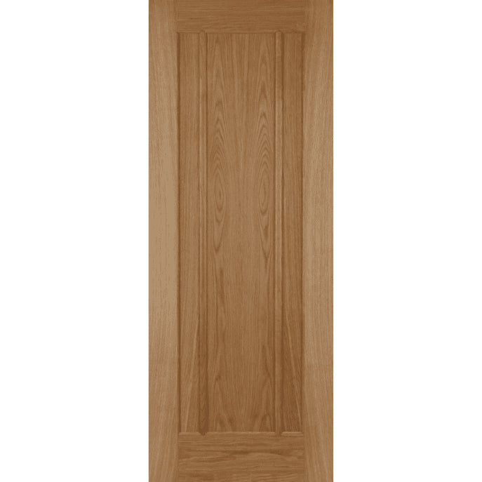 Wooden door with a plain design on a white background