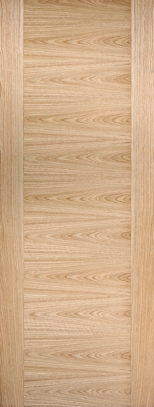 Wooden door with a vertical grain pattern