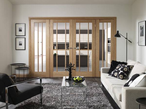 INTERNAL OAK WORCESTER PAIR WITH CLEAR GLASS