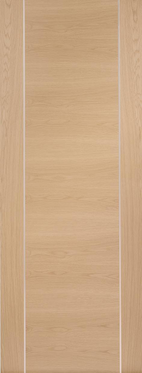 Wooden door panel with a light brown finish