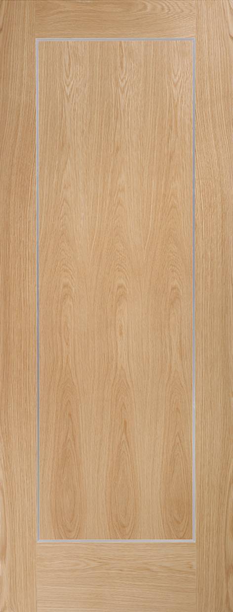 Wooden door with a rectangular panel on a wooden background