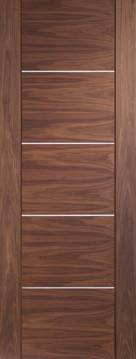 INTERNAL WALNUT PRE‑FINISHED PORTICI FIRE DOOR