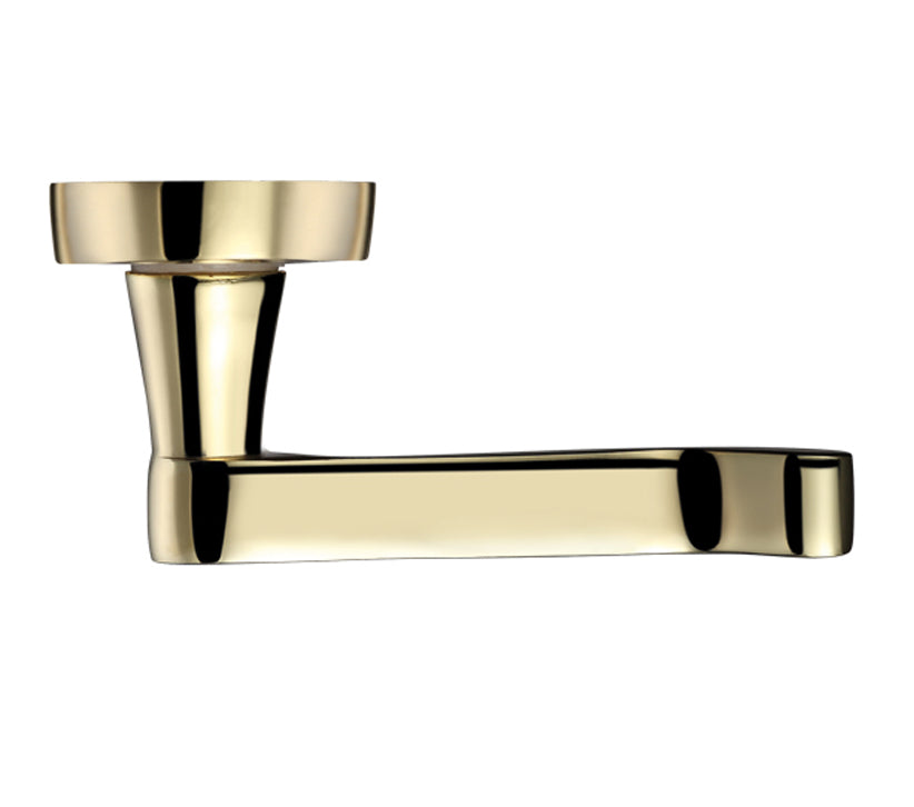 ZOO HARDWARE PROJECT RANGE OXFORD DOOR HANDLES ON BACKPLATE, ELECTRO BRASS - (SOLD IN PAIRS)