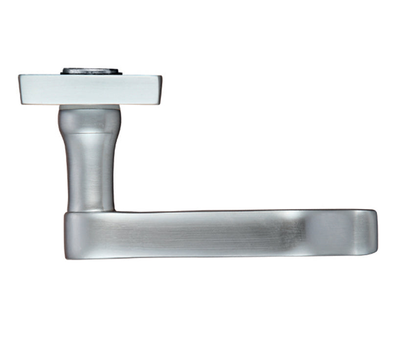 ZOO HARDWARE PROJECT RANGE VICTORIAN SCROLL DOOR HANDLES ON BACKPLATE, SATIN CHROME - (SOLD IN PAIRS)