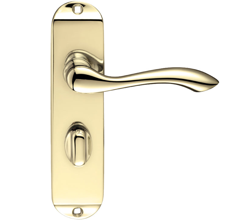 ZOO HARDWARE PROJECT RANGE ARUNDEL DOOR HANDLES ON BACKPLATE, ELECTRO BRASS - (SOLD IN PAIRS)