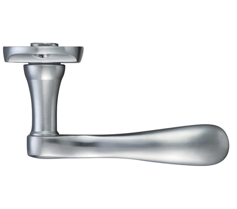 ZOO HARDWARE PROJECT RANGE ARUNDEL DOOR HANDLES ON BACKPLATE, SATIN CHROME - (SOLD IN PAIRS)