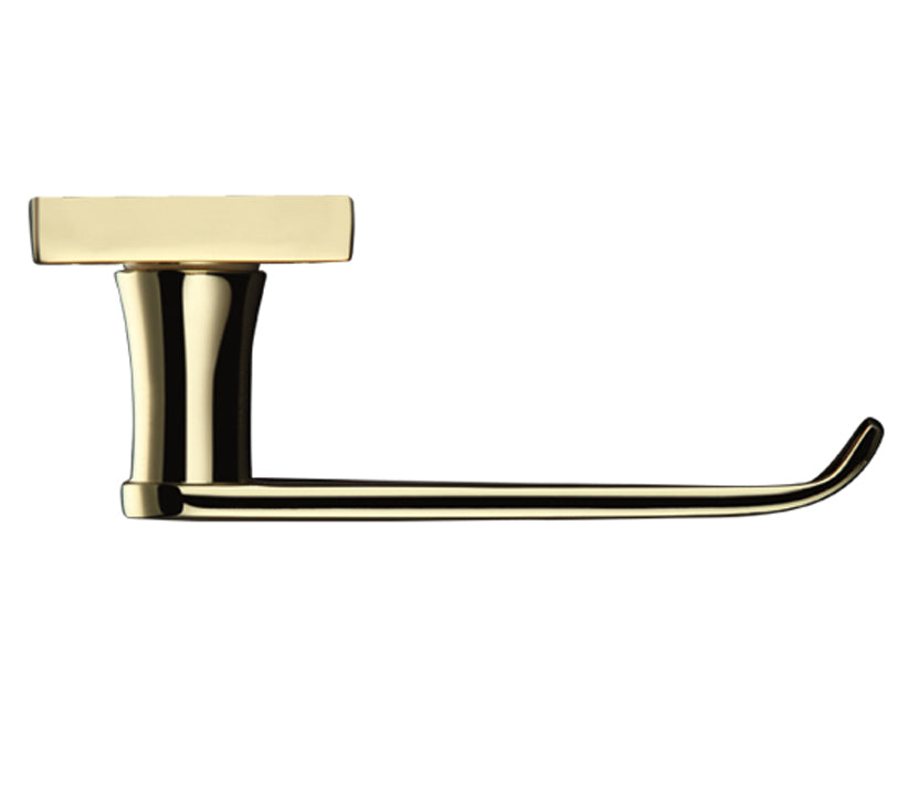 ZOO HARDWARE PROJECT RANGE VICTORIAN FLAT DOOR HANDLES ON BACKPLATE, ELECTRO BRASS - (SOLD IN PAIRS)