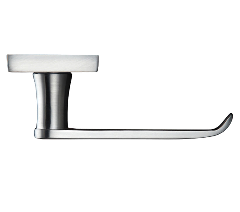 ZOO HARDWARE PROJECT RANGE VICTORIAN FLAT DOOR HANDLES ON BACKPLATE, SATIN CHROME - (SOLD IN PAIRS)