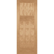 Wooden door with a simple design on a white background