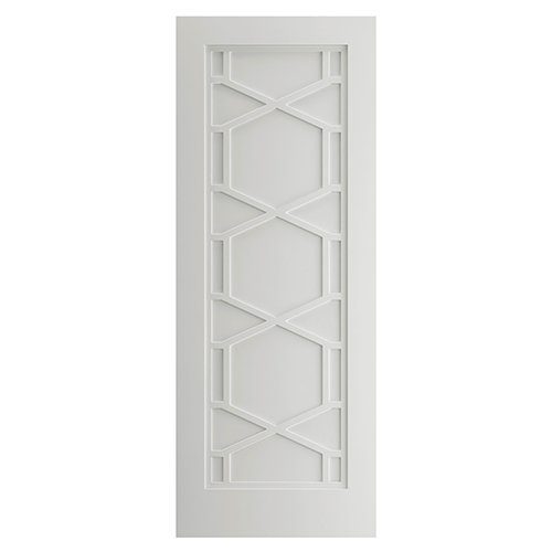 QUARTZ GEOMETRIC ART NOUVEAU WHITE PRIMED INTERNAL DOOR
