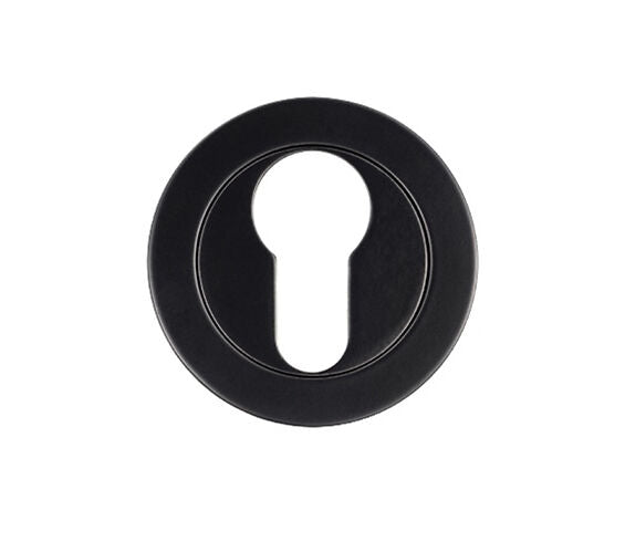 ZOO HARDWARE ROSSO MANIGLIE EURO PROFILE ESCUTCHEON OSCURO MATT BLACK - RM001OMB (SOLD IN SINGLES)
