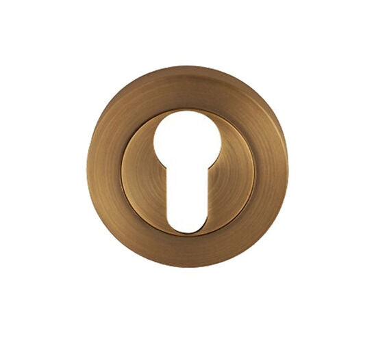 ZOO HARDWARE ROSSO MANIGLIE EURO PROFILE ESCUTCHEON ANTIQUE BRASS - RM001AB (SOLD IN SINGLES)