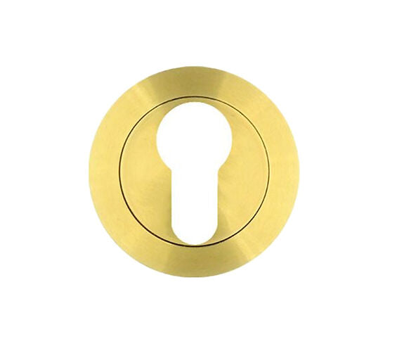 ZOO HARDWARE ROSSO MANIGLIE EURO PROFILE ESCUTCHEON SATIN BRASS - RM001SB (SOLD IN SINGLES)