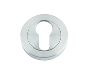ZOO HARDWARE ROSSO MANIGLIE EURO PROFILE ESCUTCHEON SATIN CHROME - RM001SC (SOLD IN SINGLES)