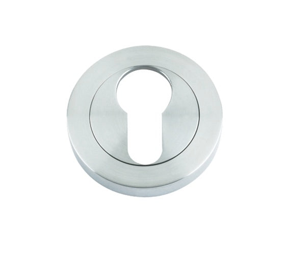 ZOO HARDWARE ROSSO MANIGLIE EURO PROFILE ESCUTCHEON SATIN CHROME - RM001SC (SOLD IN SINGLES)