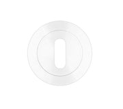 ZOO HARDWARE ROSSO MANIGLIE STANDARD PROFILE ESCUTCHEON POWDER COATED WHITE - RM002PCW (SOLD IN SINGLES)