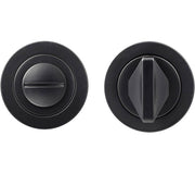 ZOO HARDWARE ROSSO MANIGLIE BATHROOM TURN & RELEASE, POWDER COATED BLACK - RM004PCB