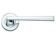 ZOO HARDWARE ROSSO MANIGLIE LUPUS LEVER ON ROUND ROSE POLISHED CHROME – RM020CP (SOLD IN PAIRS)