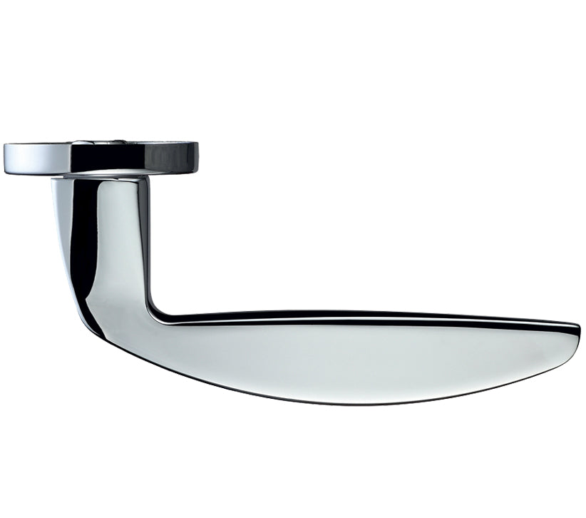 ZOO HARDWARE ROSSO MANIGLIE CYGNUS LEVER ON ROUND ROSE POLISHED CHROME – RM040CP (SOLD IN PAIRS)