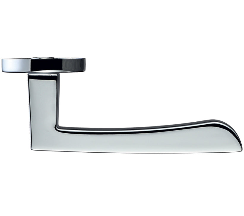 ZOO HARDWARE ROSSO MANIGLIE MENSA LEVER ON ROUND ROSE POLISHED CHROME - RM050CP (SOLD IN PAIRS)
