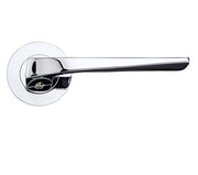 ZOO HARDWARE ROSSO MANIGLIE LYRA LEVER ON ROUND ROSE POLISHED CHROME – RM090CP (SOLD IN PAIRS)