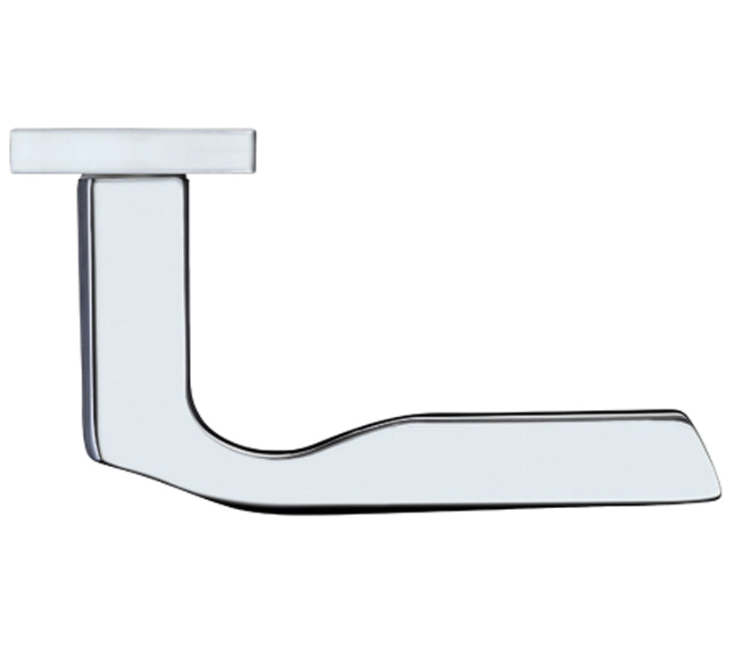 ZOO HARDWARE ROSSO MANIGLIE LYRA DOOR HANDLES ON BACKPLATE POLISHED CHROME - (SOLD IN PAIRS)